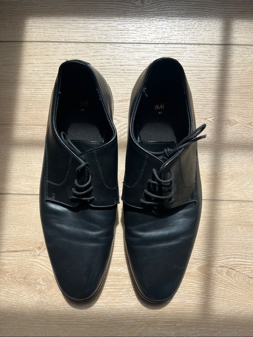 H&M Black Men's Lace-Up Dress Shoes